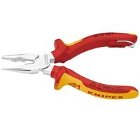 KNIPEX クニペックス 絶縁ニードルノーズペンチ 落下防止 0826ー145TBK 1丁（直送品）