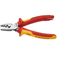 KNIPEX クニペックス 絶縁圧着ペンチ 落下防止 9778ー180TBK 1丁（直送品）
