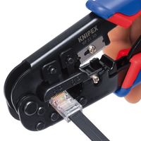 KNIPEX クニペックス ウエスタンプラグ圧着ペンチ(6/8ピン) 9751ー10SB 1丁（直送品）