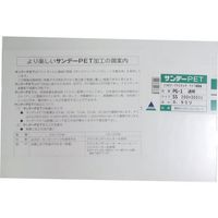 アクリサンデー PET樹脂板200mmx300mmx0.5mm PG-1 SS 0.5 1枚 195-5488（直送品）