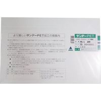 アクリサンデー PET樹脂板200mmx300mmx1.0mm PG-1 SS 1.0 1枚 195-5489（直送品）