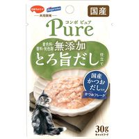 コンボ ピュア キャット パウチ かつお・国産かつおだし入り 無添加 国産 30g 1セット（1個×6）キャットフード