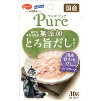 コンボ ピュア キャット パウチ まぐろ・国産合わせだし入り 無添加 国産 30g 1セット（1個×6）キャットフード