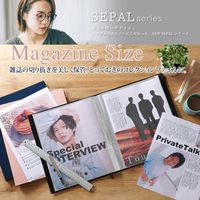 セキセイ セパルクリヤーファイル高透明 マガジンサイズ(A4ワイド)20P ホワイト SEL-2826-70 1冊