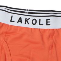 メンズ 無地ロゴボクサーパンツ オレンジ L LAKOLE/ラコレ