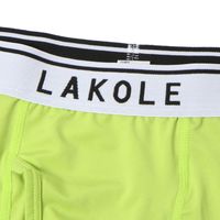メンズ 無地ロゴボクサーパンツ ライムグリーン L LAKOLE/ラコレ