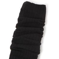 レディース ロングルーズソックス ブラック 23～25cm LAKOLE/ラコレ