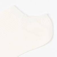 レディース TCゴーストリブソックス オフホワイト 23～25cm LAKOLE/ラコレ