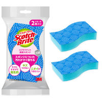 スリーエム（3M）スコッチブライト スクラブドット清潔スポンジ 抗菌 食器 キッチン ブルー SDS-02KB 2PM（2個入×5）