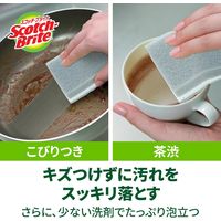 スリーエム（3M）スコッチブライト プレミアムスポンジ 抗菌 キッチン 油汚れ グレー KES-01KGY（1個入）