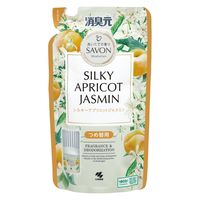 消臭元 SAVON お部屋 キッチン トイレ 玄関用 シルキーアプリコットジャスミン 詰め替え 400mL 1セット（1個×3） 小林製薬