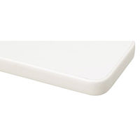 【軒先渡し】ニシキ工業 会議用テーブル 幅1500×奥行900×高さ700mm　 ホワイト AAK-1590SM-VWH 1台（直送品）