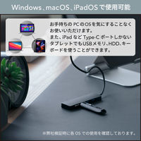 オウルテック USB3.2 Type-A×4 Type-C USBハブ ローズゴールド OWL-UCHU3A4-RG 1個