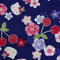 アンドウ HELLO KITTY子供甚平 さくらんぼネイビー 100cm 1713199-0001 1着（直送品）