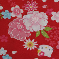 アンドウ HELLO KITTY子供甚平 さくらレッド 110cm 1713199-0002 1着（直送品）