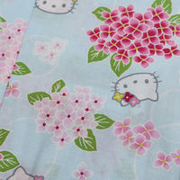 アンドウ HELLO KITTY子供甚平 あじさいサックス 110cm 1713199-0002 1着（直送品）