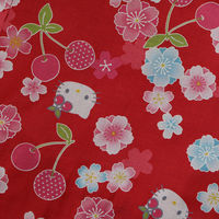 アンドウ HELLO KITTY子供甚平 さくらんぼレッド 100cm 1713199-0001 1着（直送品）