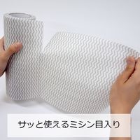 RAKUSOJI キッチンダスター ロール 30カット 洗って繰り返し使える カウンタークロス ふきん グレー 1個 東和産業