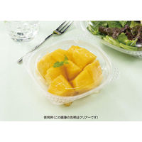 リスパック サラダ容器 バイオ ハクリア 13-37B 黒 PBPP121 1ケース(50点×24))（直送品）