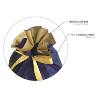 ベルベ ラッピング用品 4027 リボン付ギフトバッグ ピンストライプネイビー特大 00769276 1ケース(10点×15))（直送品）