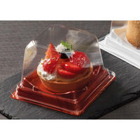 リスパック サラダ容器 バイオカップ キューブ 11-70B PABK104 1ケース(50点×18))（直送品）