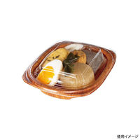 リスパック 軽食容器 ホット こんもり 16-13Bとちのき RLFK212 1ケース(50点×12))（直送品）