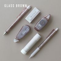 トンボ鉛筆 MONO・PIT文具セット パステルグラス ブラウン PCC-644BAZ 1個