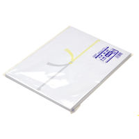 ササガワ OA対応のし紙(熨斗紙) 本中(切手)判 黄水引 京 2-247 1冊(100枚)