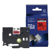 ブラザー ピータッチ テープ 幅36mm 赤ラベル(黒文字) TZeー461 1個