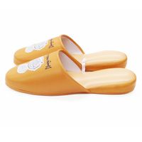 【スリッパ】ふきふきハリネズミ吊りこみスリッパ オレンジ 1足