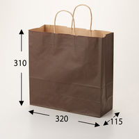 シモジマ 25チャームバッグ 3才 未晒 焦茶C 003251206 1束(50枚)