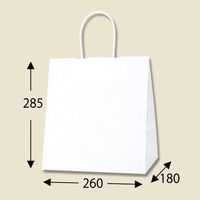 シモジマ 25チャームバッグ 26-18 白無地 003267101 1束(50枚)