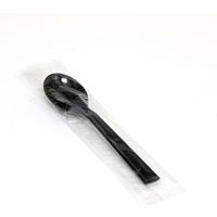 シモジマ ヘイコープラスプーン 12.3cm 黒 単袋 004513026 1袋(100本)