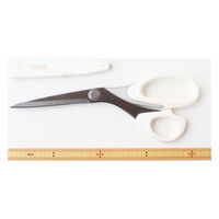 ミササ 左利き用ステンレス裁ちはさみ20cm 白 キャップ付き MIS8198 1丁