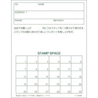 ササガワ メンバーズカード 花車ベア 二つ折 16-4911 1冊(50枚)