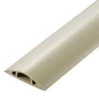エレコム 配線カバー 床用 モール ( 長さ1m × 幅54mm ) R形状 ベージュ LD-GA1407M 1個（直送品）
