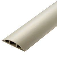 エレコム 配線カバー 床用 モール ( 長さ1m × 幅78mm ) R形状 ベージュ LD-GA1507M 1個（直送品）
