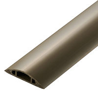 エレコム 配線カバー 床用 モール ( 長さ1m × 幅54mm ) R形状 ブラウン LD-GA1407MBR 1個（直送品）
