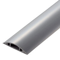 エレコム 配線カバー 床用 モール ( 長さ1m × 幅54mm ) R形状 グレー LD-GA1407MGY 1個（直送品）