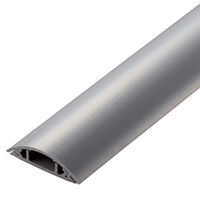 エレコム 配線カバー 床用 モール ( 長さ1m × 幅45mm ) R形状 グレー LD-GA1307MGY 1個（直送品）