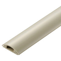 エレコム 配線カバー 床用 モール ( 長さ1m × 幅30mm ) R形状 ベージュ LD-GA1207M 1個（直送品）
