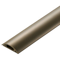 エレコム 配線カバー 床用 モール ( 長さ1m × 幅30mm ) R形状 ブラウン LD-GA1207MBR 1個（直送品）