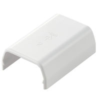エレコム 配線カバー モール 接続ユニット ストレート 壁用 フラットモール ホワイト LD-GAFJ2MWH 1個