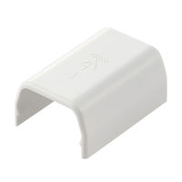 エレコム 配線カバー モール 接続ユニット ストレート 壁用 フラットモール ホワイト LD-GAFJ1MWH 1個