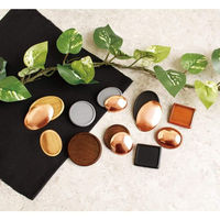 日本紐釦貿易 木製ブローチ だ円横大 W65×H45mm 5個 グレー A22-102-5 1袋5組（直送品）