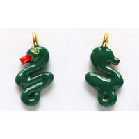 日本紐釦貿易 干支チャーム【へび:巳】 ゴールド 10個入 A22-137G-10 1袋10個入(3袋、合計30（直送品）