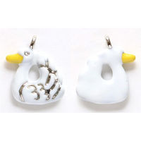 日本紐釦貿易 干支チャーム【とり:酉】 シルバー 10個入 A22-141S-10 1袋10個入(3袋、合計30（直送品）