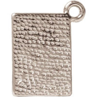 日本紐釦貿易 トランプ ハート エポチャーム シルバー W13×H17mm 2個入 A22-25 1袋2個入(5袋、合計10個（直送品）