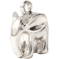 日本紐釦貿易 ゾウ チャーム シルバー W10×H12×D7mm 2個入 A22-75 1袋2個入(5袋、合計10個（直送品）