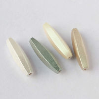 日本紐釦貿易 ウッドパール ナツメ W9mm×H31mm シャンパンゴールド A23-5G 1袋6個入(3袋、合計18本（直送品）